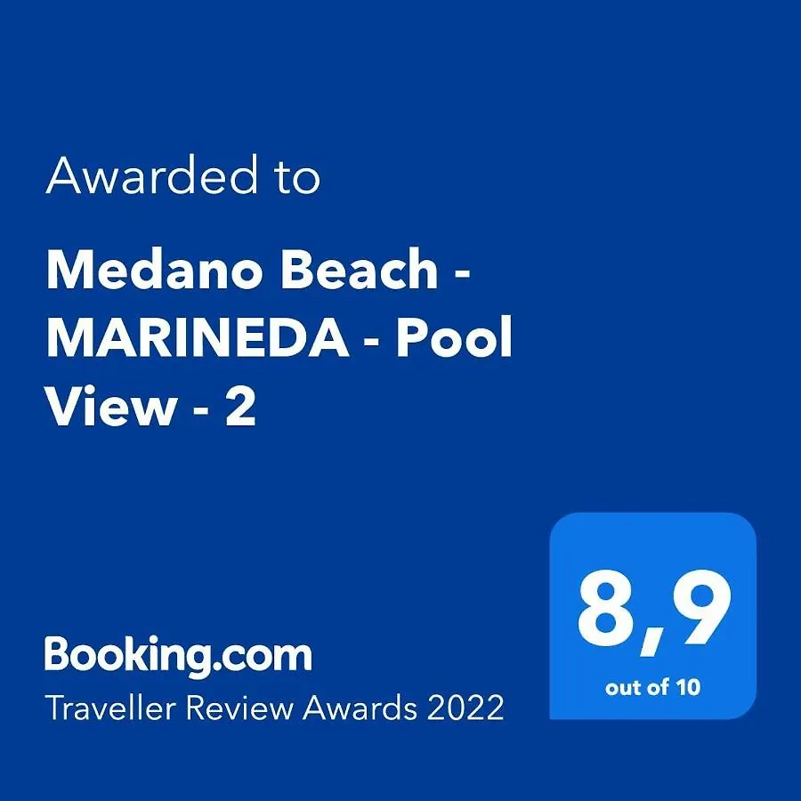 Apartment Medano Beach - Marineda - Pool View - 2 El Medano